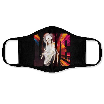 Discover Mary and Jesus design Face Masks