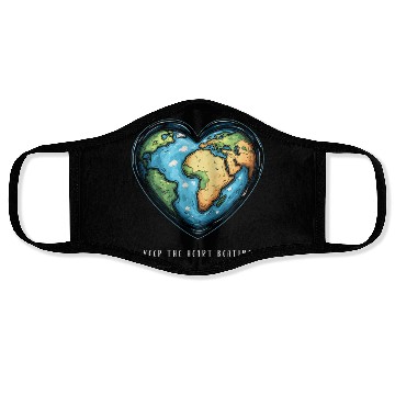 Discover Keep the Heart Beating Environment Earth Day Earth Face Masks