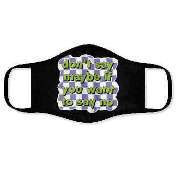 Discover Assertive Choice Checkerboard Face Masks