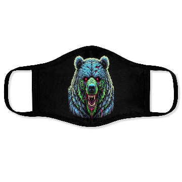 Discover 7D2D Inspired Neon Zombie Bear Face Masks