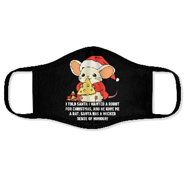 Discover Funny Christmas Rat Quotes Face Masks