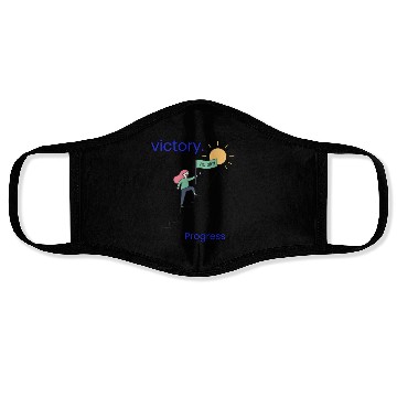 Discover Every small step is a victory. Face Masks