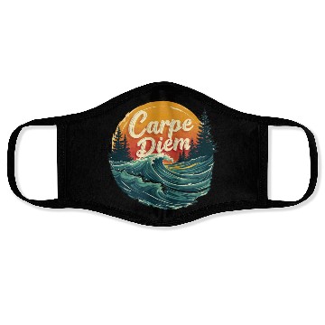 Discover Carpe Diem Seize the Day Gift Face Masks