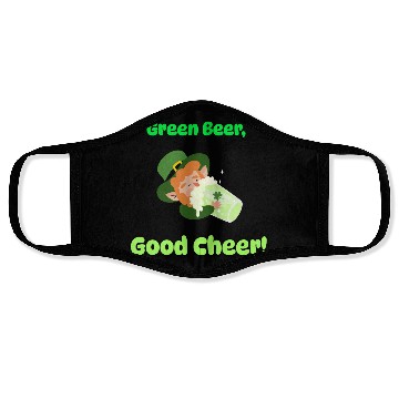 Discover Green Beer Good Cheer Face Masks