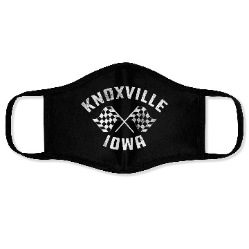 Discover Knoxville Iowa Sprint Car Racing Dirt Track Racing Face Masks
