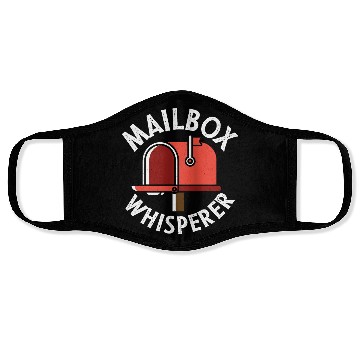 Discover Mailbox Whisperer Postal Worker Mailman Face Masks
