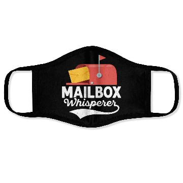 Discover Mailbox Whisperer Mailman Postal Worker Face Masks