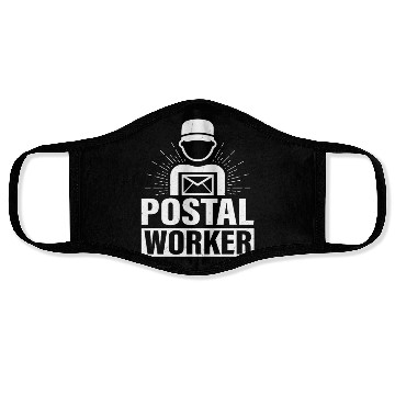 Discover Postal Worker Mail Carrier Mailman Face Masks