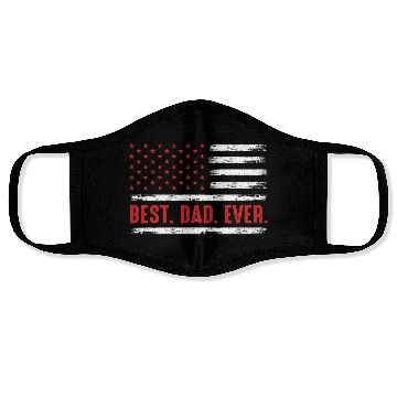 Discover Best Dad Ever American Flag Face Masks