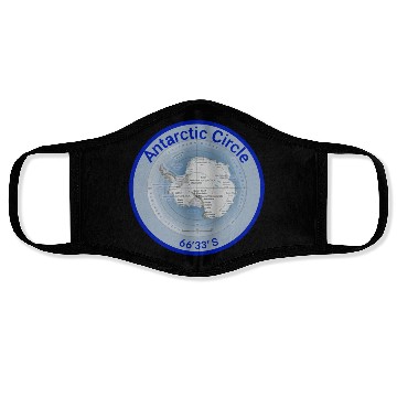 Discover Antartic Circle Map with Latitude Face Masks