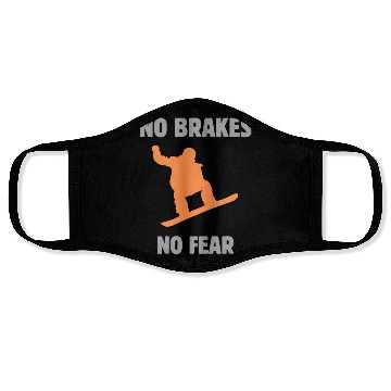 Discover NO BRAKES snowboarding Face Masks