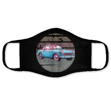 Discover “Ride the Retro Vibes – Cruise Through Nostalgia” Face Masks