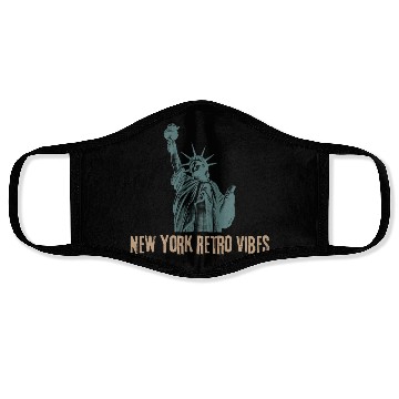 Discover “New York Retro Vibes – Classic City Nostalgia” Face Masks