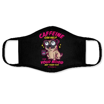 Discover Funny Coffee and Dog Face Masks