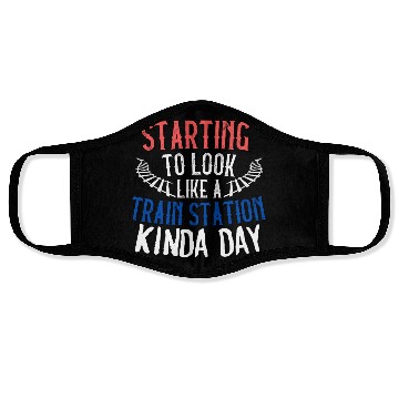 Discover TRAIN STATION KINDA DAY Face Masks