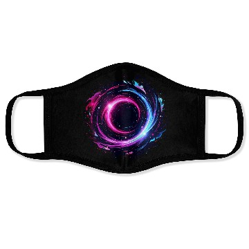Discover Cosmic Vortex Swirl – Neon Galaxy Energy Face Masks