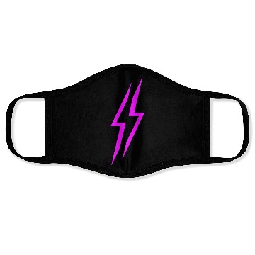 Discover Lightning Bolt Neon Face Masks