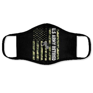 Discover Us Army Retired Face Masks