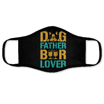 Discover Dog Father Beer Lover Face Masks