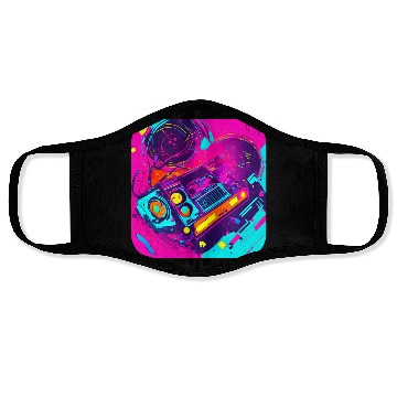 Discover 80s lifestyle oldschool pop Face Masks