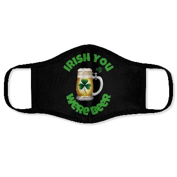 Discover St. Patrick's Day - Irish you were Beer Face Masks