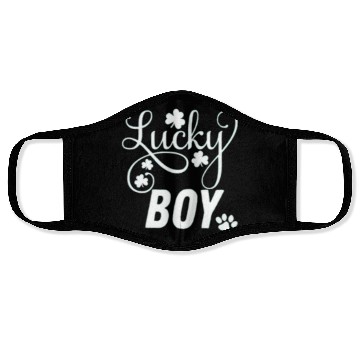 Discover Lucky Boy St Patrick's Day Face Masks
