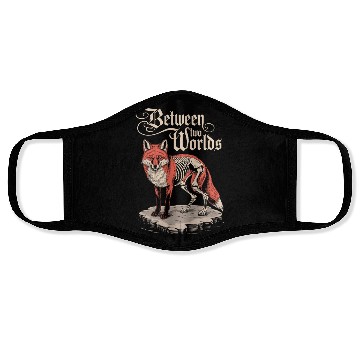 Discover Between Two Worlds Dark Cottagecore Fox Art Face Masks