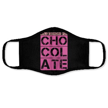Discover Will Exercise For Chocolate Gym Yoga Running Face Masks