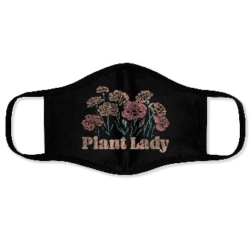 Discover Plant Lover Gardening Flower Plant Face Masks