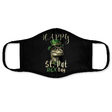 Discover St. Pat-REX Day – Dino Style! Face Masks