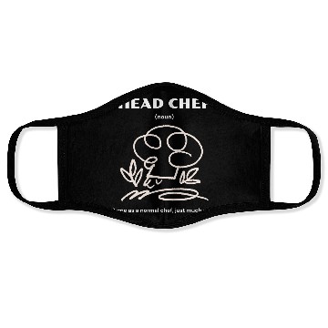Discover Head Chef | Same as a normal chef, just cooler. Face Masks