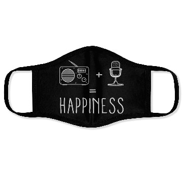 Discover Radio Microphone Happiness Face Masks