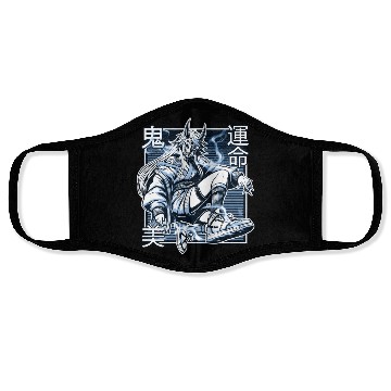Discover Blue Kunoichi Demon Face Masks