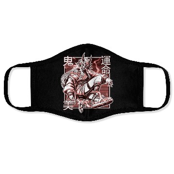 Discover Red Kunoichi Demon Face Masks