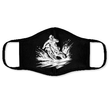 Discover Extreme Sport Motorcycle In Spectacular Drift Face Masks