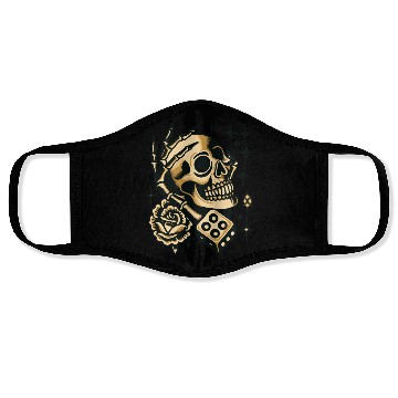 Discover Gold Skull In Hand Face Masks