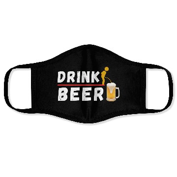Discover Drink Beer Funny Party Drinking Face Masks