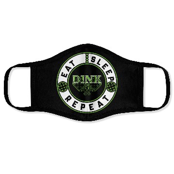 Discover Pickleball Funny Face Masks Eat Sleep Dink Repeat
