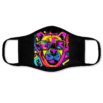 Discover Neon Style 80s Rave Party Glow Face Masks