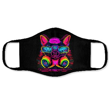 Discover Neon Style 80s Retro Party Color Glow Face Masks