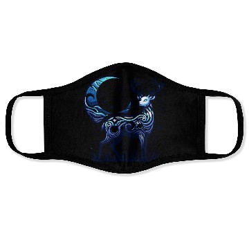 Discover Celestial Deer Under Starry Night Moon Face Masks