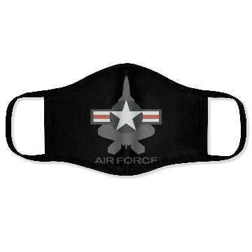 Discover F-22 Raptor Patriotic Roundel Face Masks