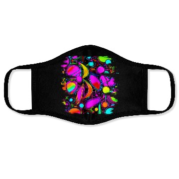 Discover Neon Party Vintage Color Glow Face Masks