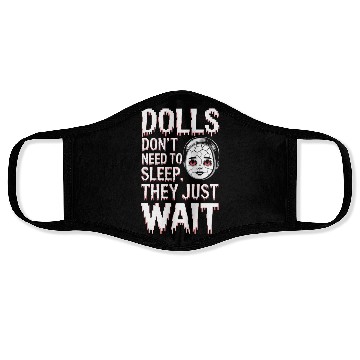 Discover Creepy Dollmaking Haunted Doll Collector Face Masks