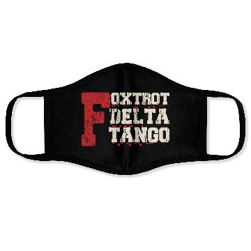 Discover Foxtrot Delta Tango: A Funny Military Code Face Masks