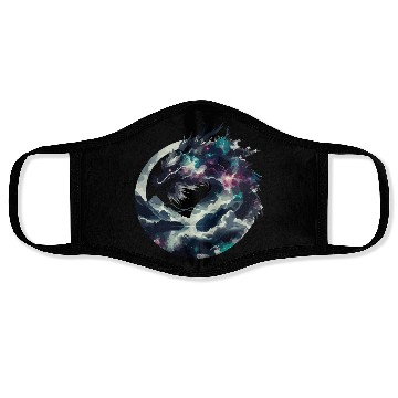 Discover Zen Black Chinese Dragon Face Masks