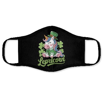 Discover Lepricorn St Patrick's Day Magic Vibes Face Masks