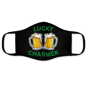 Discover LUCKY CHARMER Funny St. Patrick's Day Face Masks