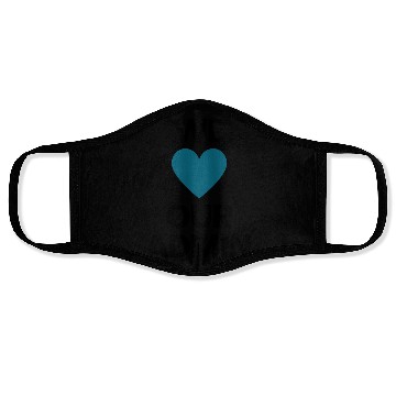 Discover We Heart Our Admin - Teal & Black Design Face Masks
