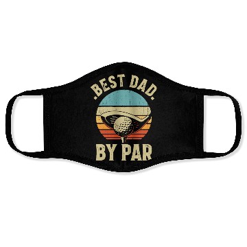 Discover Best Papa By Par Golf Lover Golfing Father's day Face Masks